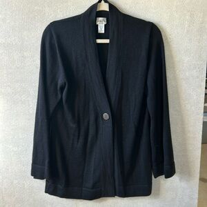 Chico’s sweater. Silk & baby alpaca. Black. Size 1 (size 8)